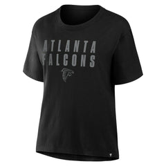Fanatics Atlanta Falcons Women's Blackout Kneel Down Legacy T-Shirt Black