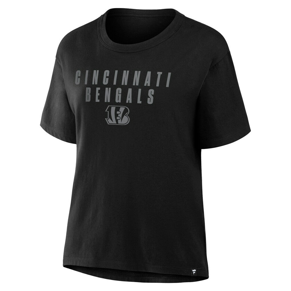 Fanatics Cincinnati Bengals Women's Blackout Kneel Down Legacy T-Shirt Black