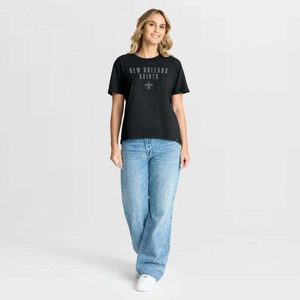 Fanatics New Orleans Saints Women's Blackout Kneel Down Legacy T-Shirt Black
