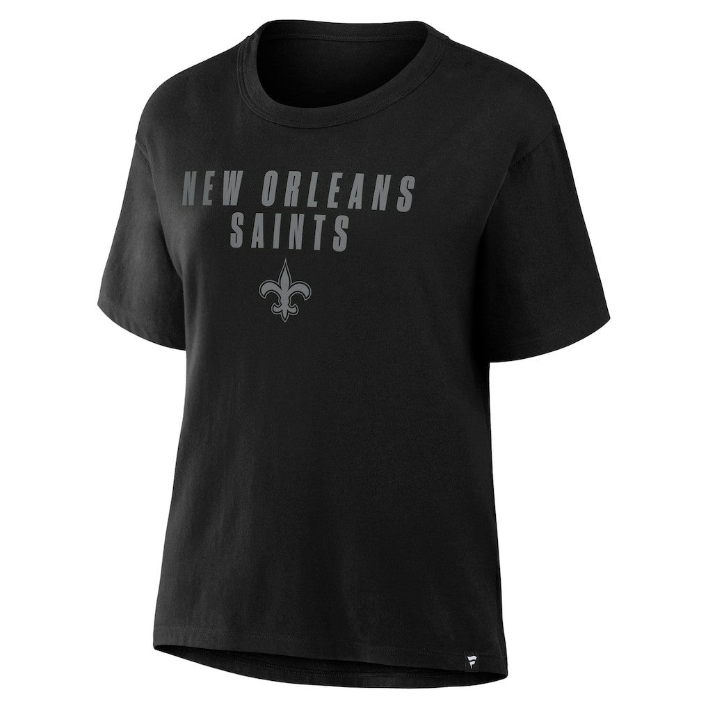 Fanatics New Orleans Saints Women's Blackout Kneel Down Legacy T-Shirt Black