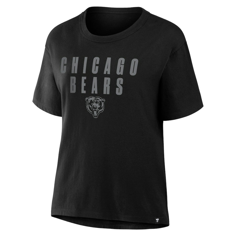 Fanatics Chicago Bears Women's Blackout Kneel Down Legacy T-Shirt Black