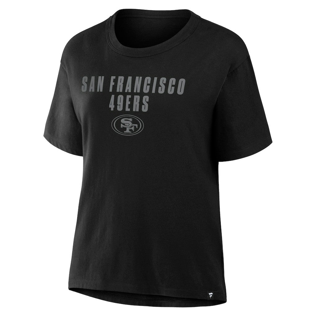 Fanatics San Francisco 49ers Women's Blackout Kneel Down Legacy T-Shirt Black