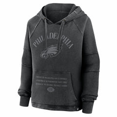 Fanatics Philadelphia Eagles Women's Oversized Raglan Gridiron Hoodie Black