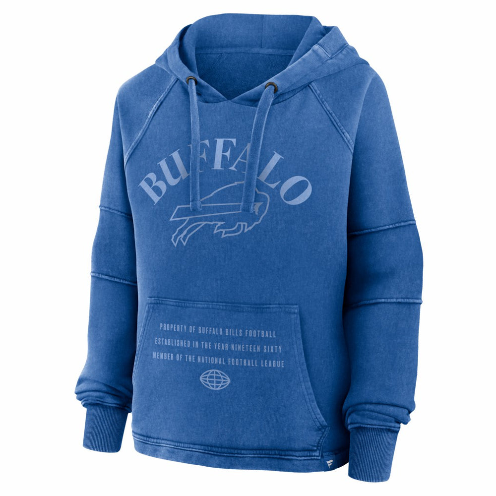 Fanatics Buffalo Bills Women's Oversized Raglan Gridiron Hoodie Royal