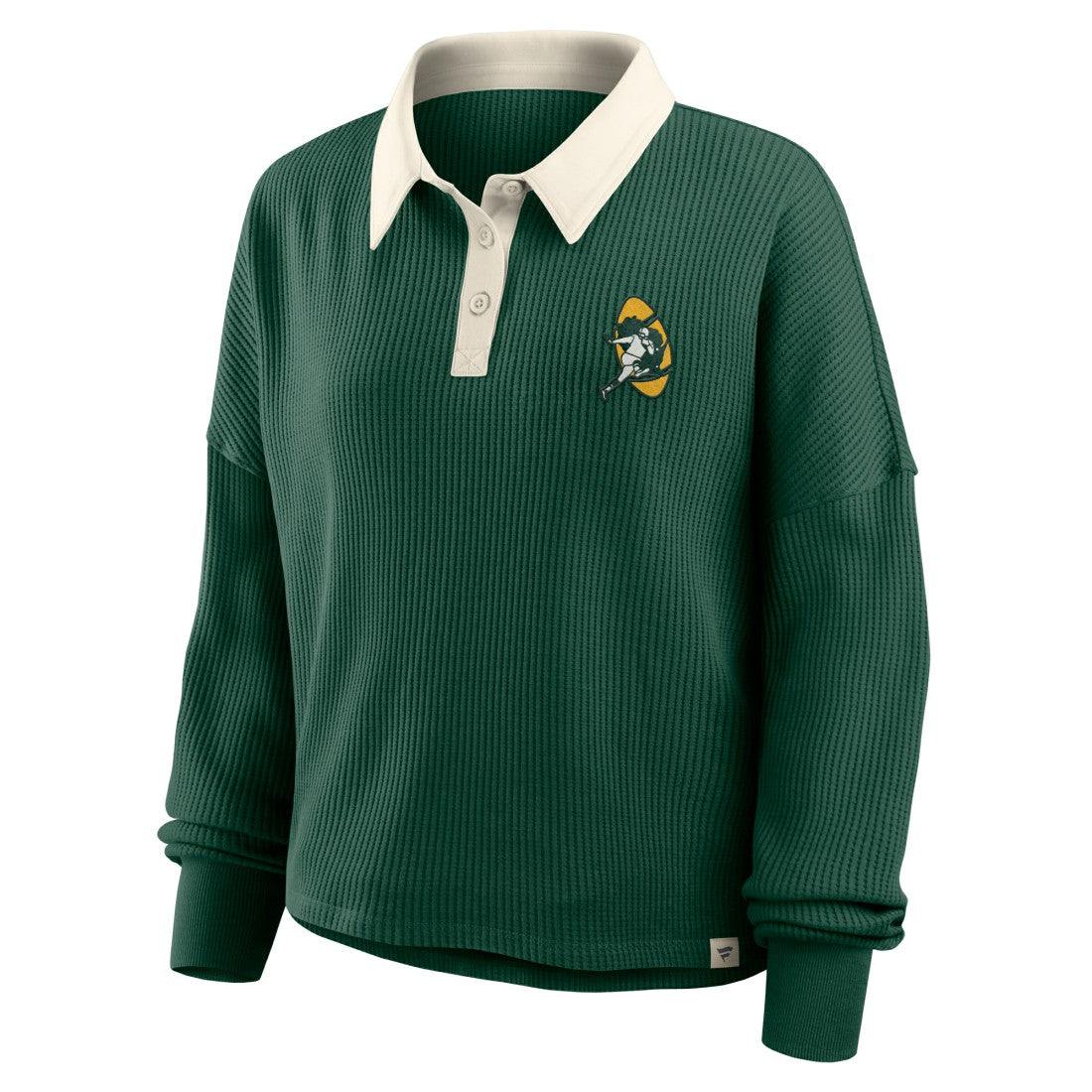 Fanatics Green Bay Packers Women's Oversized Hometown Premium Thermal Long Sleeve Shirt Green