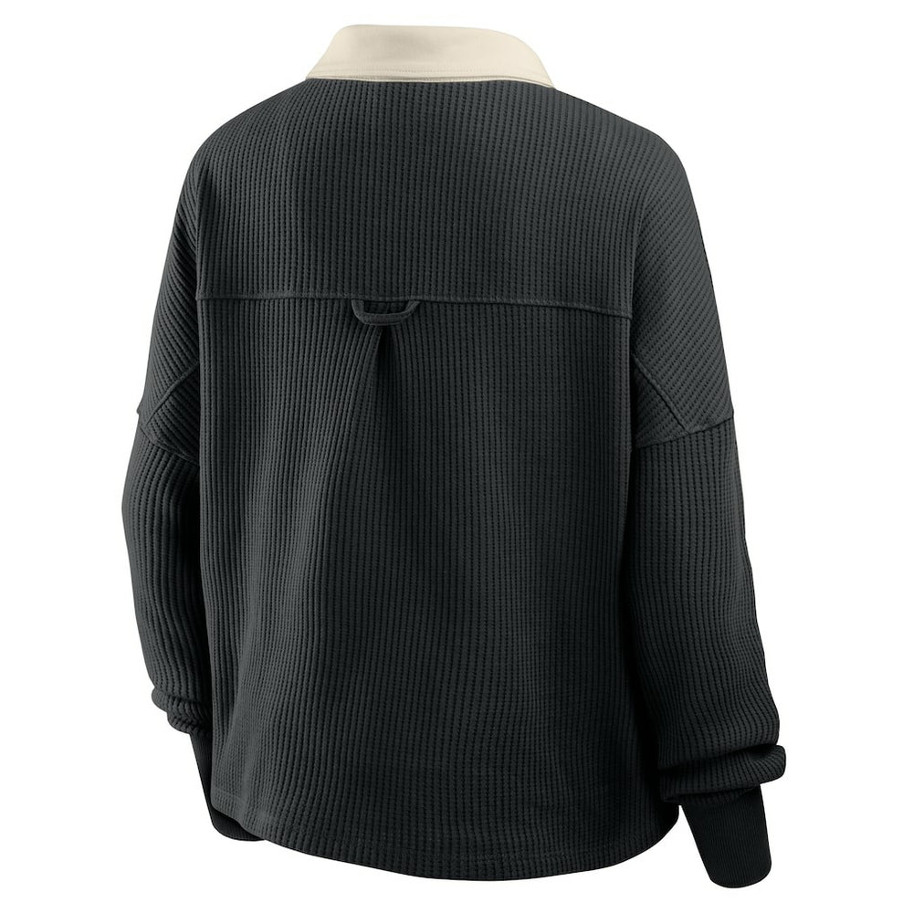 Fanatics Pittsburgh Steelers Women's Oversized Hometown Premium Thermal Long Sleeve Shirt Black