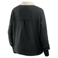 Fanatics Pittsburgh Steelers Women's Oversized Hometown Premium Thermal Long Sleeve Shirt Black