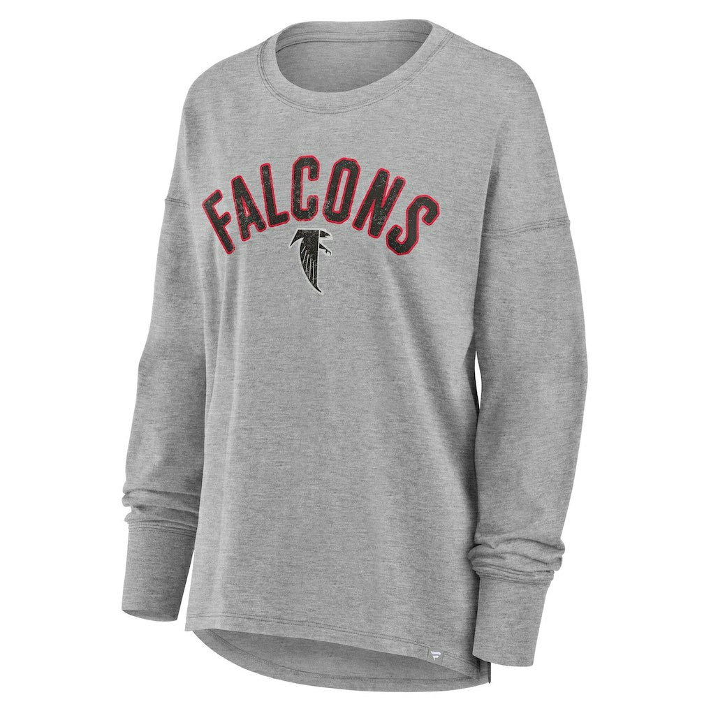 Fanatics Atlanta Falcons Women's Hometown Legacy Long Sleeve T-Shirt Heather Gray