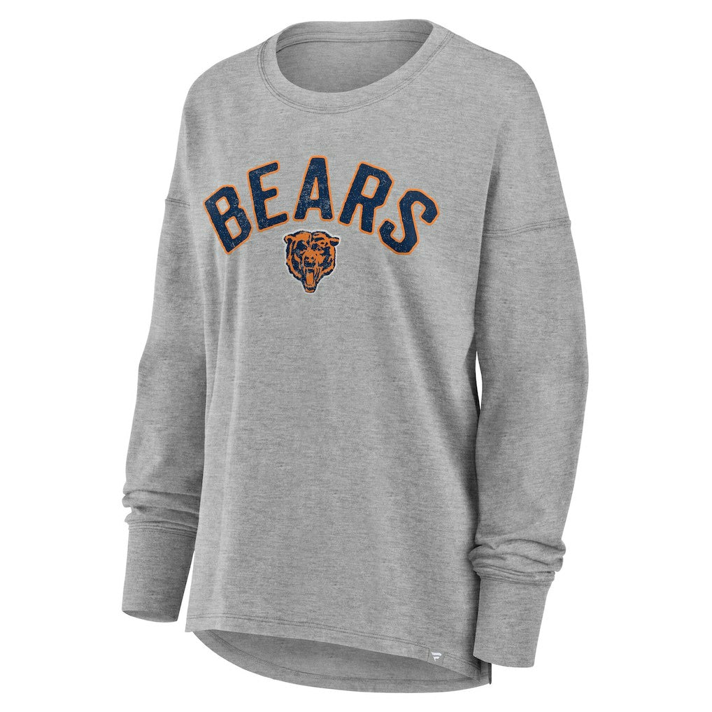 Fanatics Chicago Bears Women's Hometown Legacy Long Sleeve T-Shirt Heather Gray