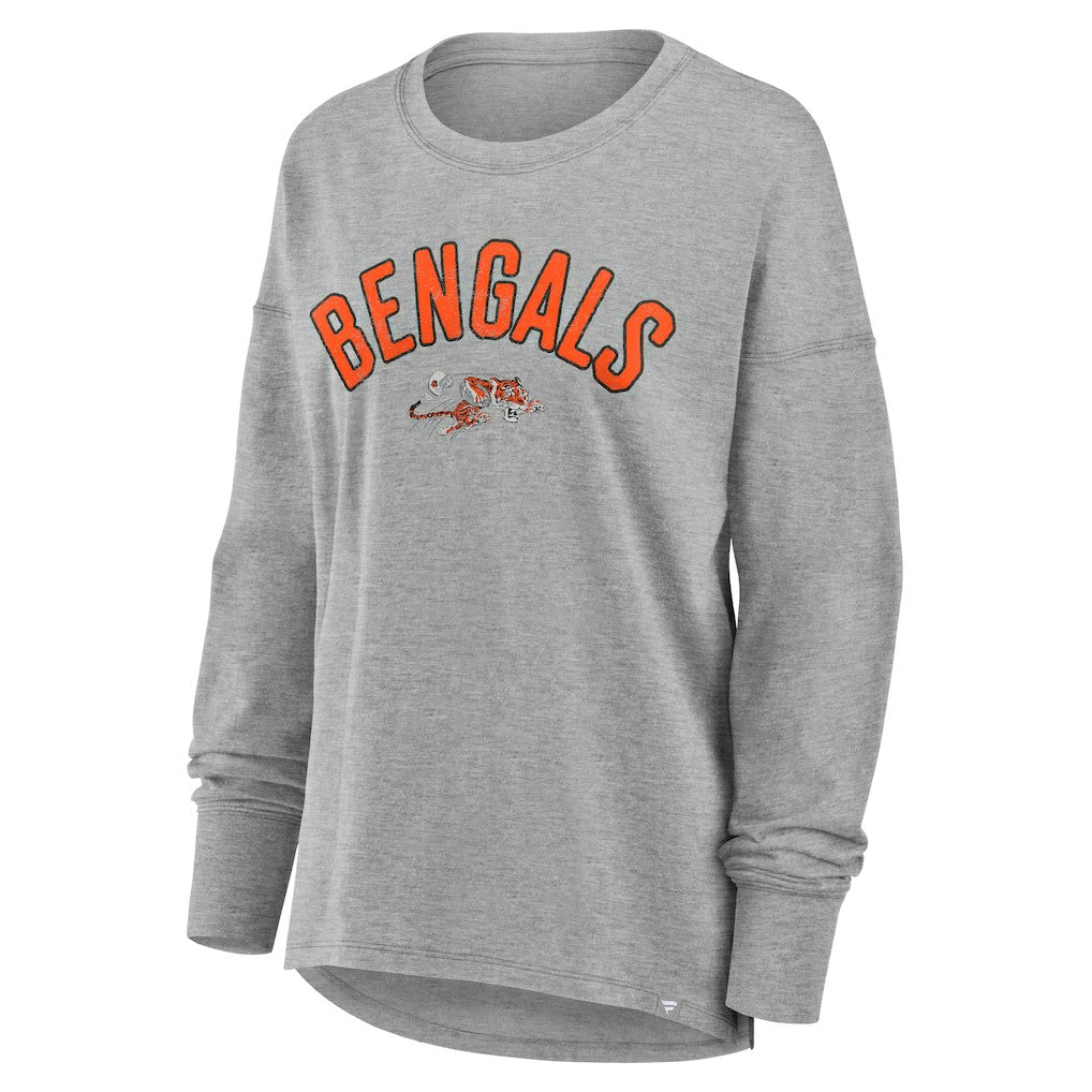Fanatics Cincinnati Bengals Women's Hometown Legacy Long Sleeve T-Shirt Heather Gray