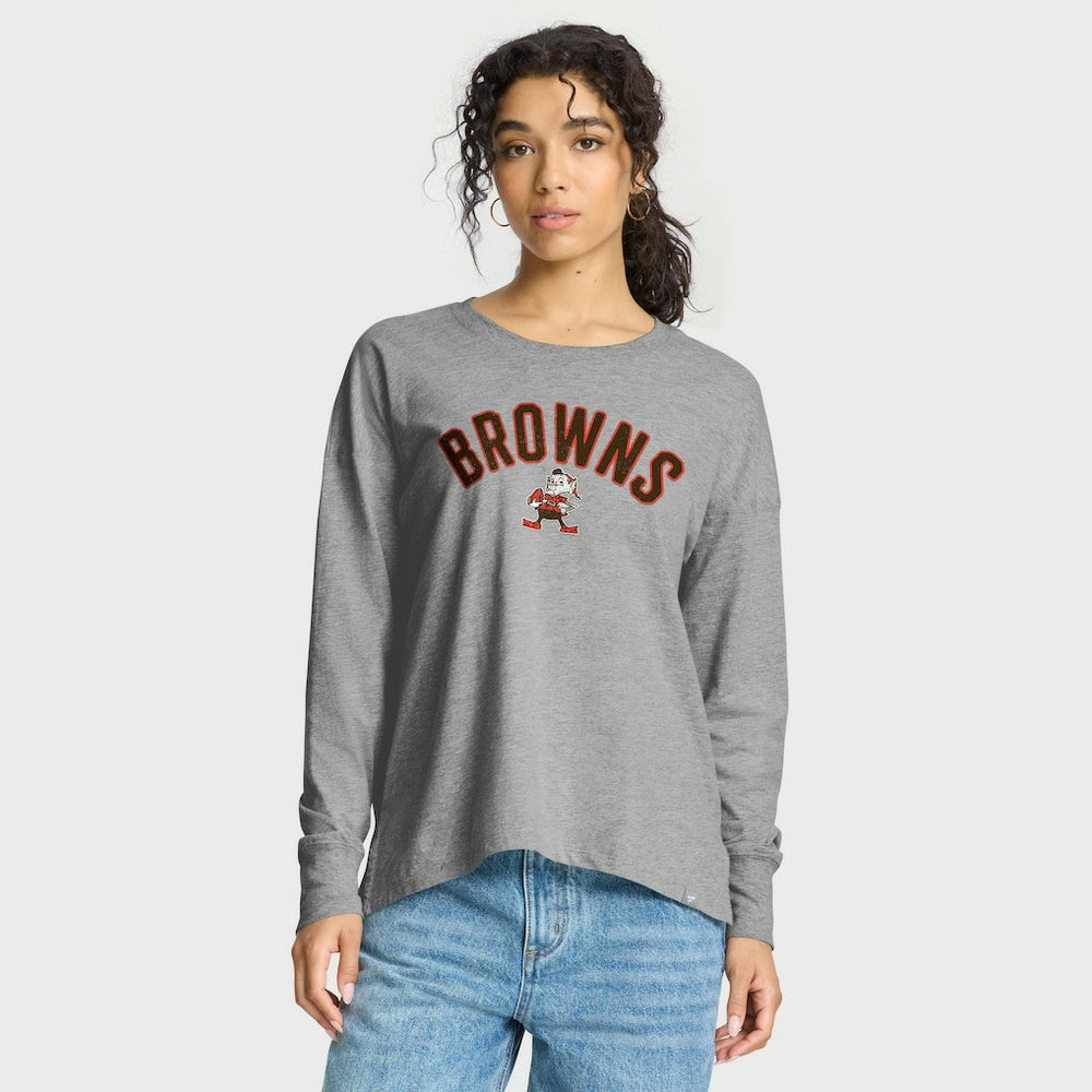Fanatics Cleveland Browns Women's Hometown Legacy Long Sleeve T-Shirt Heather Gray