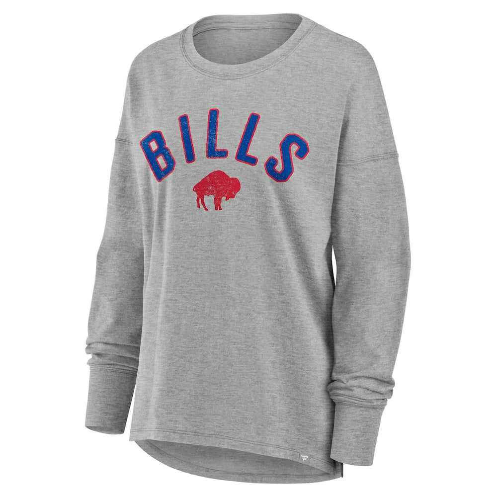 Fanatics Buffalo Bills Women's Hometown Legacy Long Sleeve T-Shirt Heather Gray