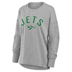 Fanatics New York Jets Women's Hometown Legacy Long Sleeve T-Shirt Heather Gray