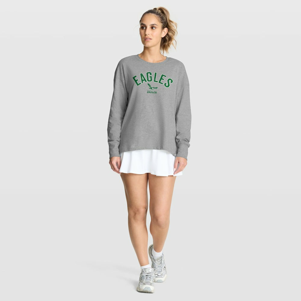 Fanatics Philadelphia Eagles Women's Hometown Legacy Long Sleeve T-Shirt Heather Gray