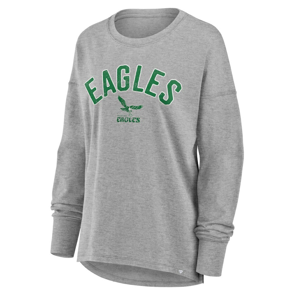 Fanatics Philadelphia Eagles Women's Hometown Legacy Long Sleeve T-Shirt Heather Gray