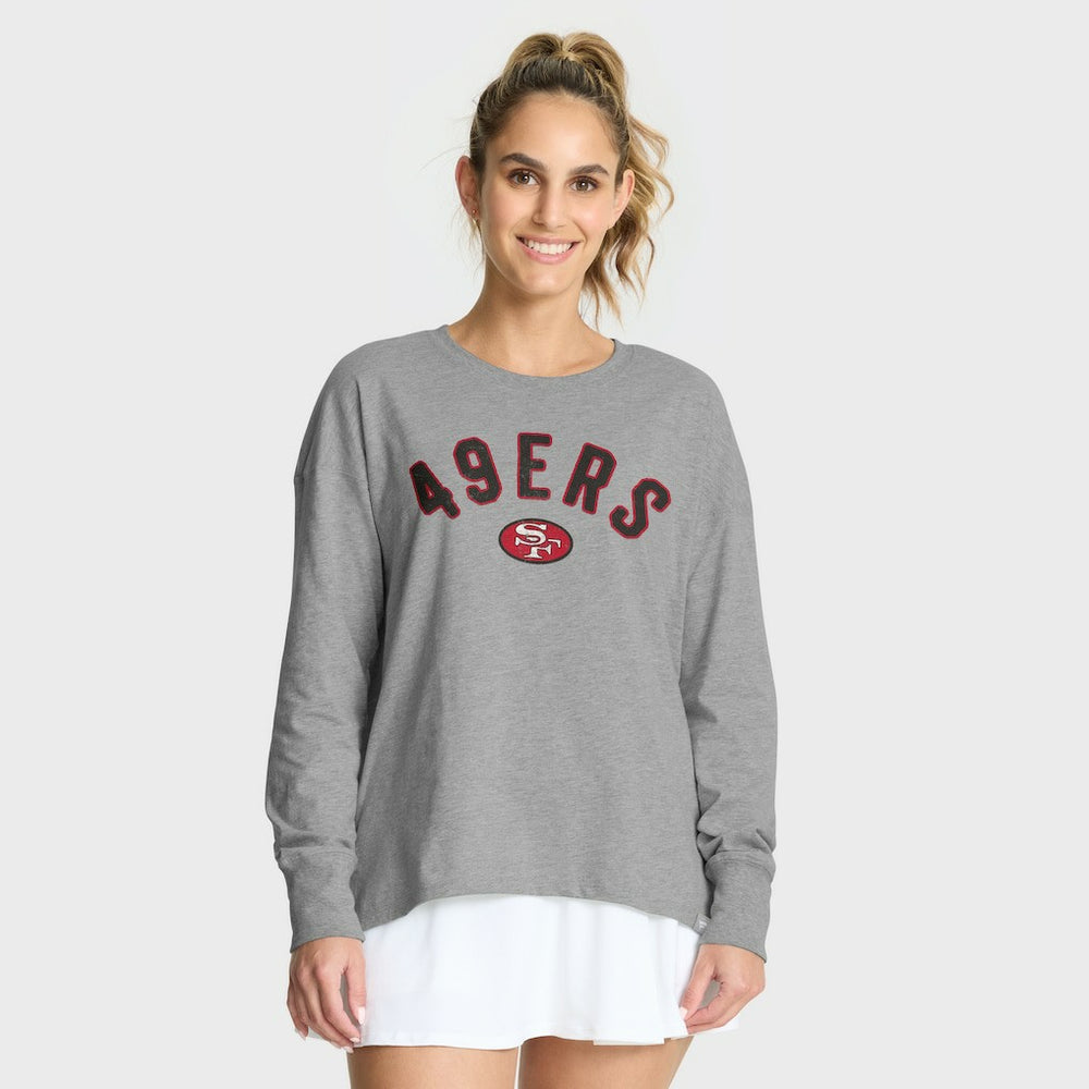 Fanatics San Francisco 49ers Women's Hometown Legacy Long Sleeve T-Shirt Heather Gray