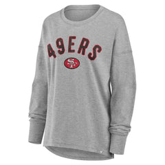 Fanatics San Francisco 49ers Women's Hometown Legacy Long Sleeve T-Shirt Heather Gray