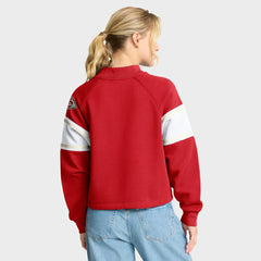 Fanatics Kansas City Chiefs Oversized Hometown Toss Sweep Mock Neck Pullover Red