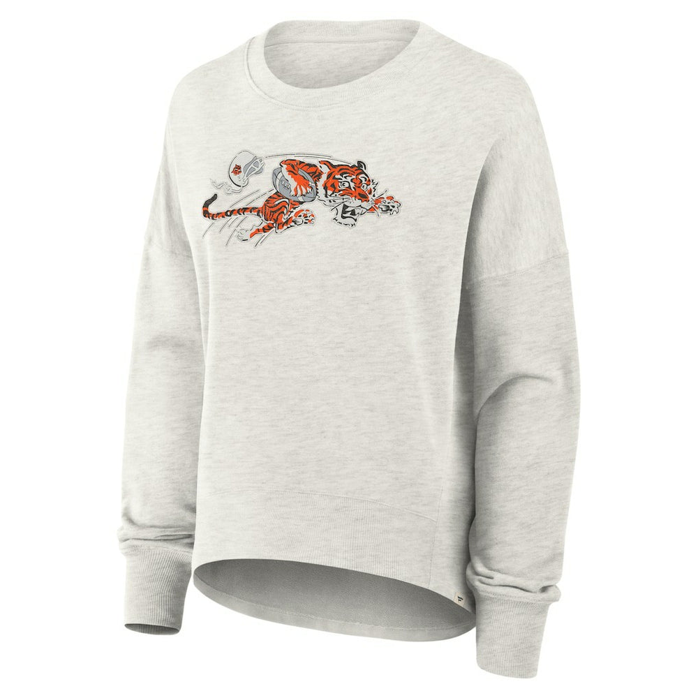 Fanatics Cincinnati Bengals Women's Oversized Hometown Pullover Sweatshirt Heather Gray