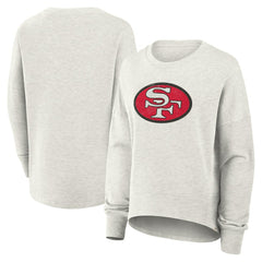 Fanatics San Francisco 49ers Women's Oversized Hometown Pullover Sweatshirt Heather Gray