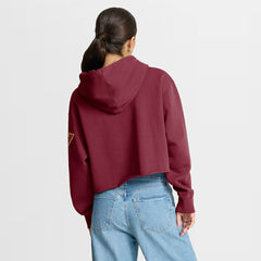 Fanatics Washington Commanders Women's Oversized Hometown Heritage Cropped Hoodie Burgundy
