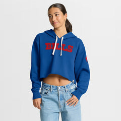 Fanatics Buffalo Bills Women's Oversized Hometown Heritage Cropped Hoodie Royal