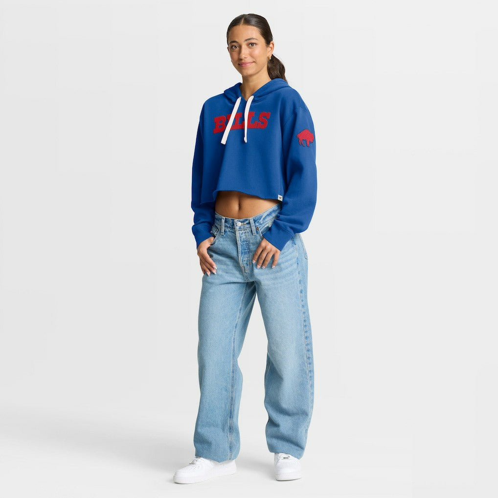Fanatics Buffalo Bills Women's Oversized Hometown Heritage Cropped Hoodie Royal