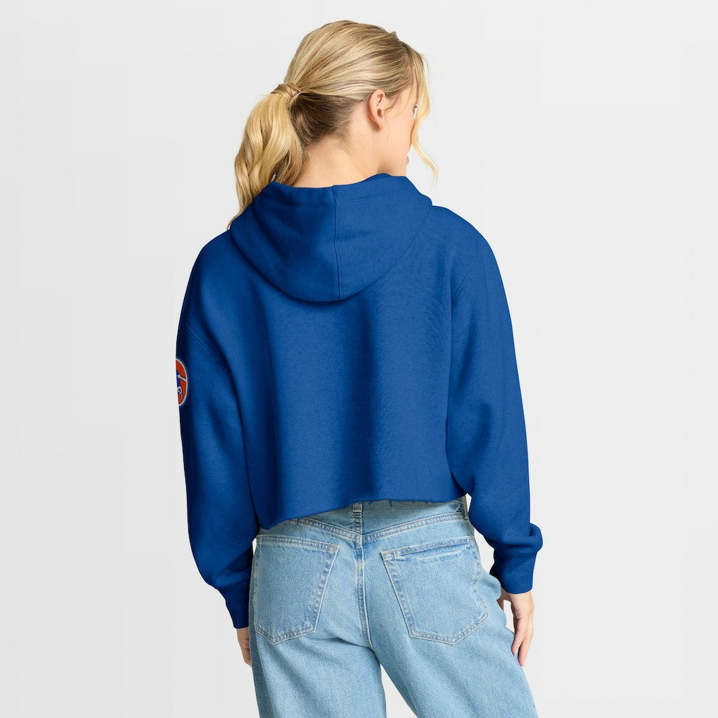 Fanatics Denver Broncos Women's Oversized Hometown Heritage Cropped Hoodie Royal