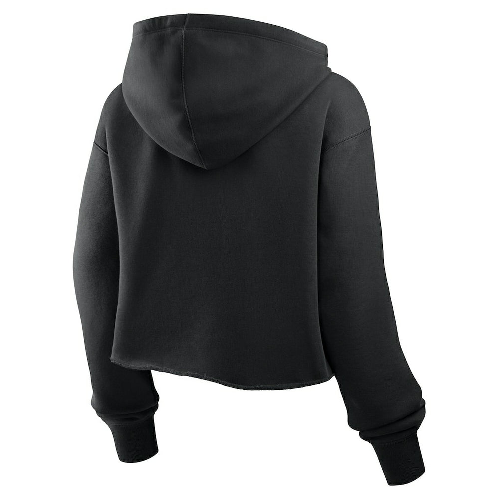 Fanatics Las Vegas Raiders Women's Oversized Hometown Heritage Cropped Hoodie Black