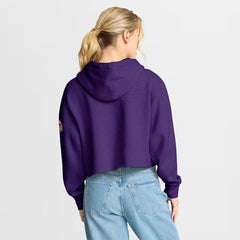 Fanatics Minnesota Vikings Women's Oversized Hometown Heritage Cropped Hoodie Purple