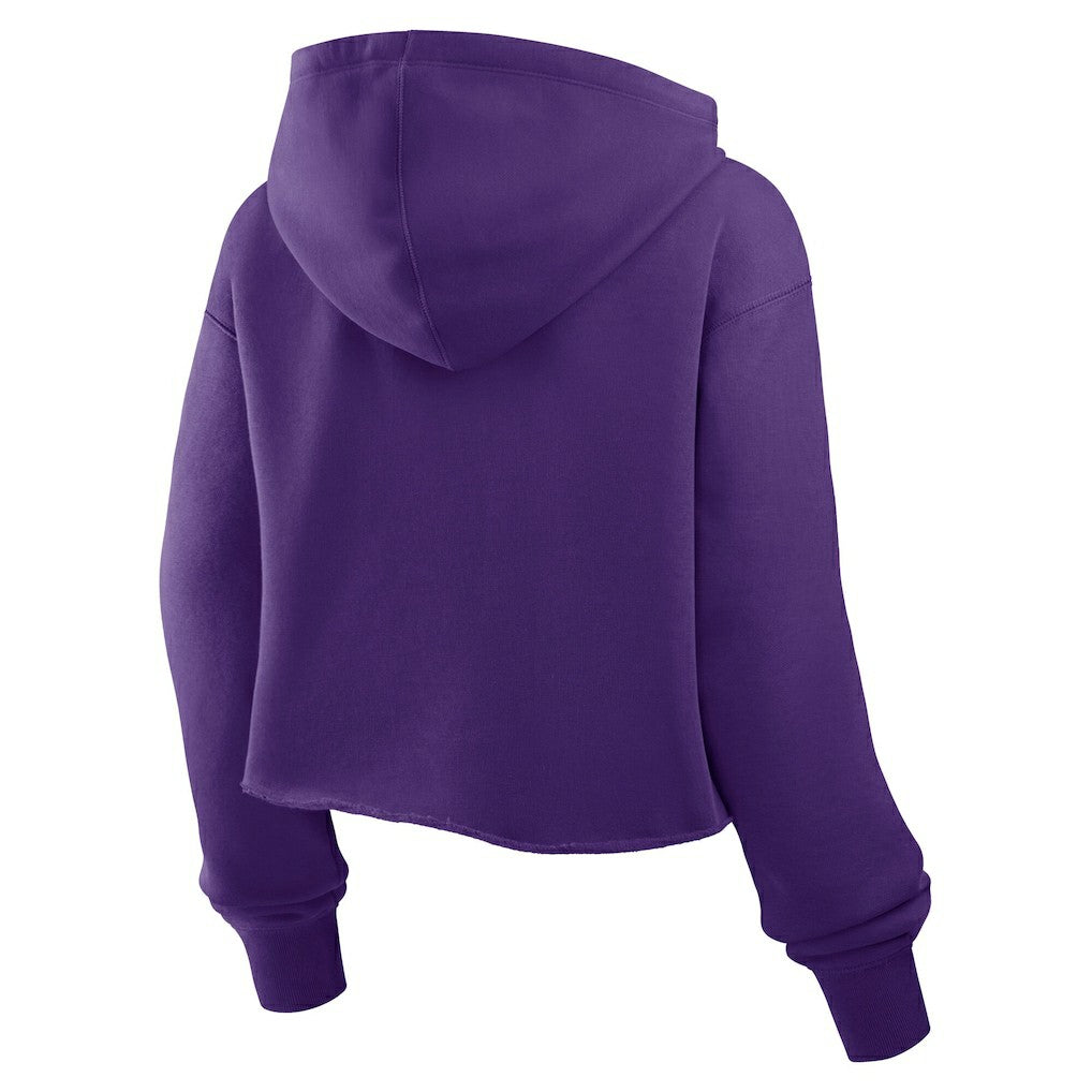Fanatics Minnesota Vikings Women's Oversized Hometown Heritage Cropped Hoodie Purple