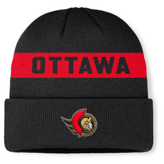 Ottawa Senators Fanatics Authentic Pro Rink Cuffed Knit Hat - Black - NHL 202498859