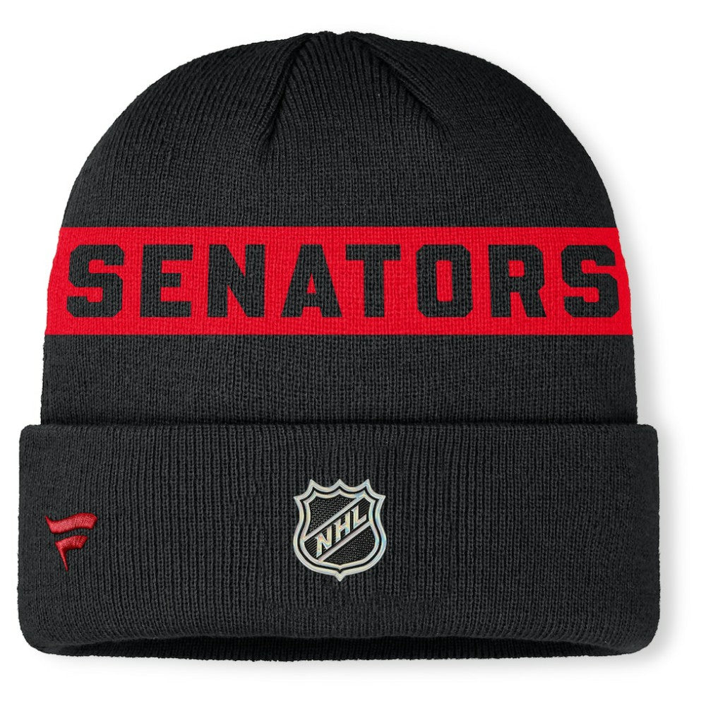 Ottawa Senators Fanatics Authentic Pro Rink Cuffed Knit Hat - Black - NHL 202498859