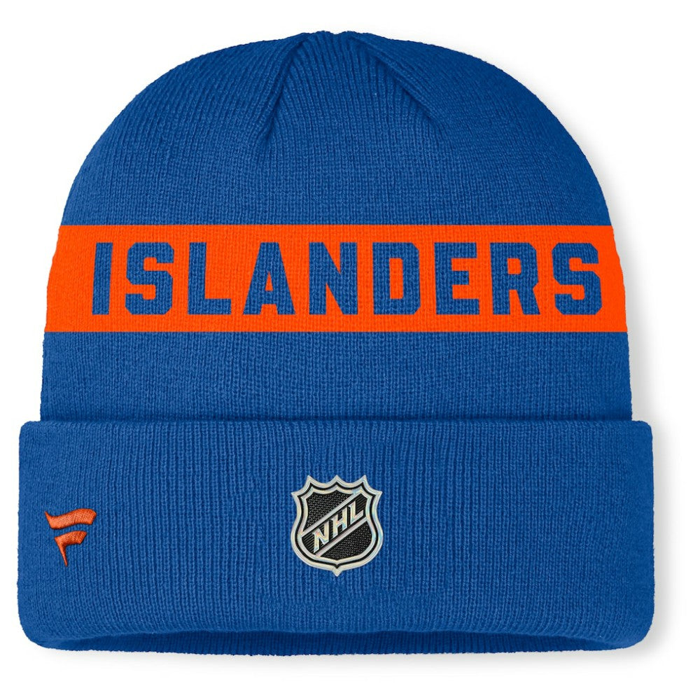 New York Islanders Fanatics Authentic Pro Rink Cuffed Knit Hat - Royal - NHL 202498861