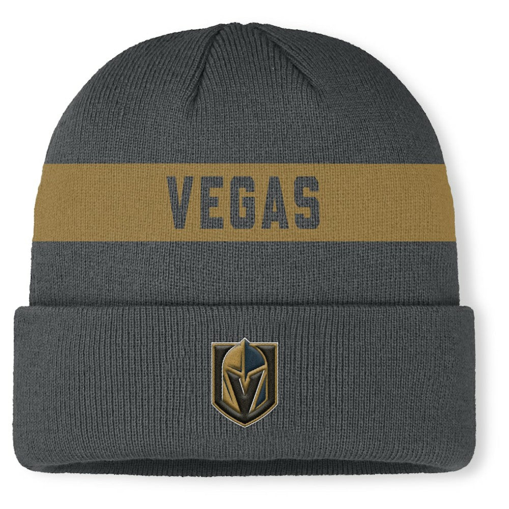 Vegas Golden Knights Fanatics Authentic Pro Rink Cuffed Knit Hat - Gray - NHL 202498878