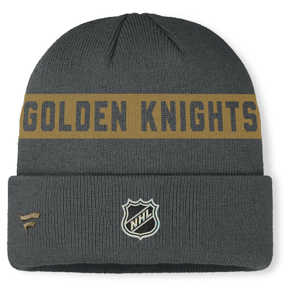Vegas Golden Knights Fanatics Authentic Pro Rink Cuffed Knit Hat - Gray - NHL 202498878