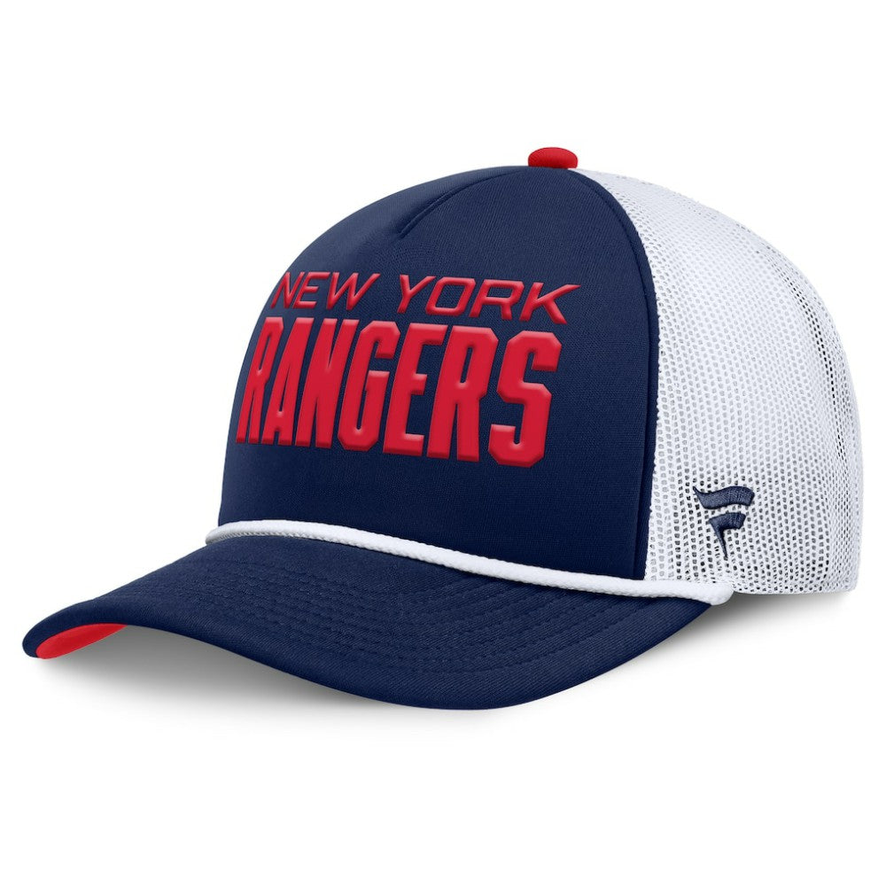 New York Rangers Fanatics Authentic Pro Rink A-Frame Adjustable Hat - Navy/White - NHL 202498888