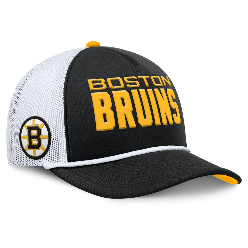 Boston Bruins Fanatics Authentic Pro Rink A-Frame Adjustable Hat - Black/White - NHL 202498889
