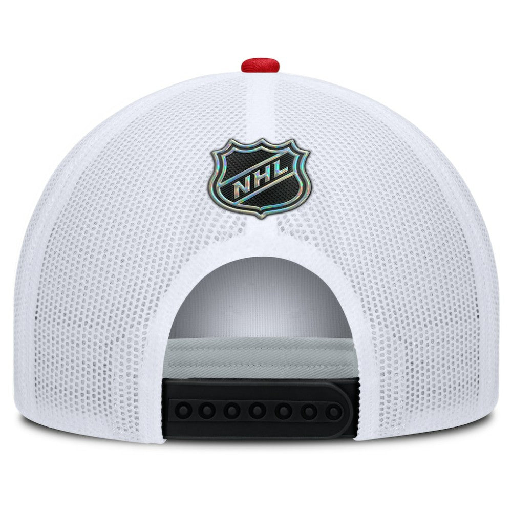 Detroit Red Wings Fanatics Authentic Pro Rink A-Frame Adjustable Hat - Black/White - NHL 202498892