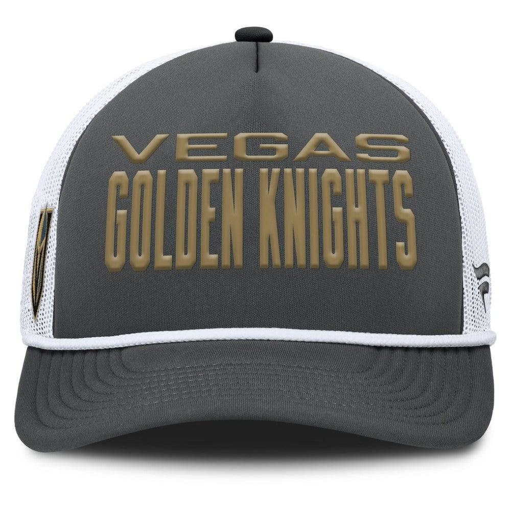 Vegas Golden Knights Fanatics Authentic Pro Rink A-Frame Adjustable Hat - Charcoal/White - NHL 202498902