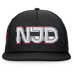 New Jersey Devils Fanatics Authentic Pro Rink Team Code Snapback Hat - Black - NHL 202498906
