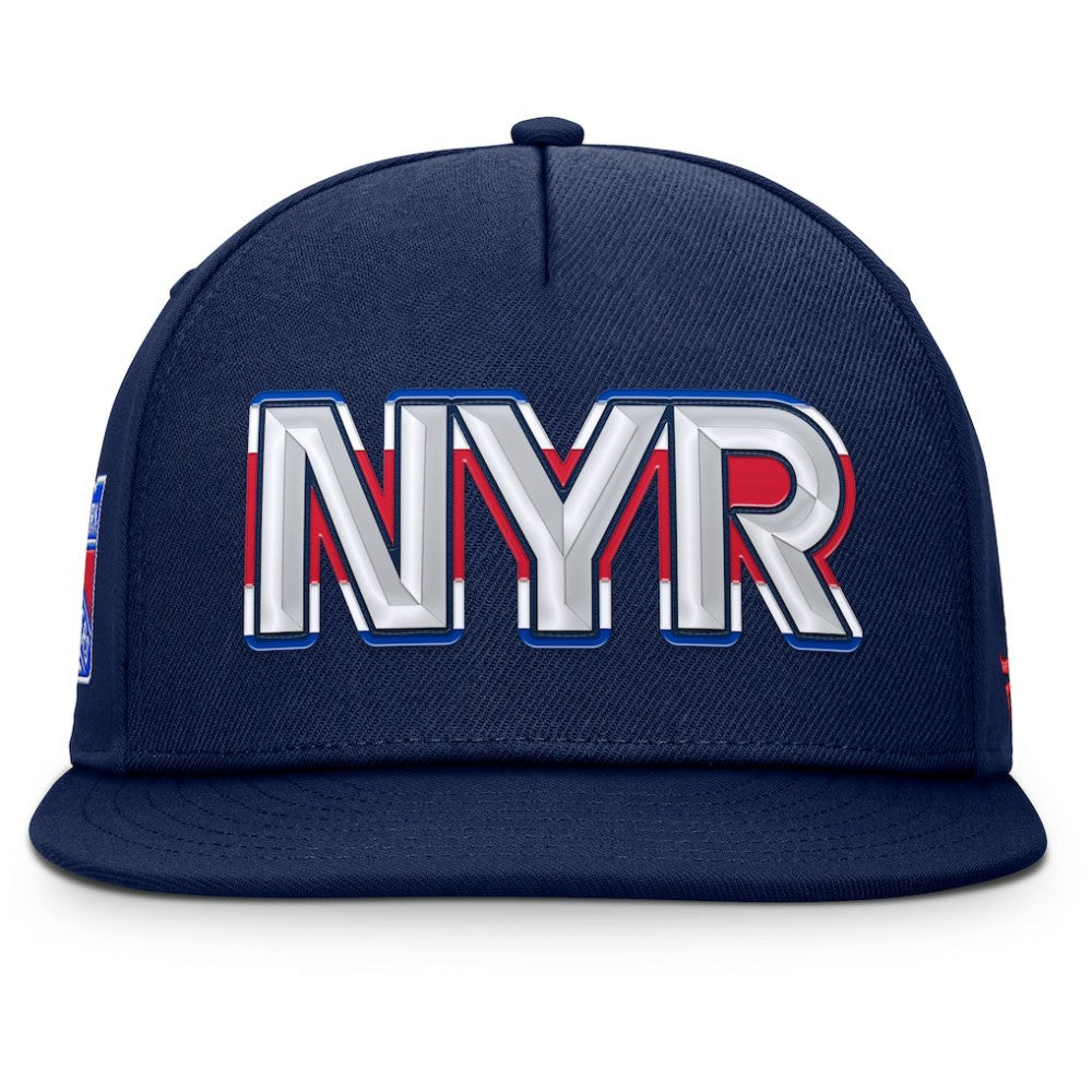 New York Rangers Fanatics Authentic Pro Rink Team Code Snapback Hat - Navy - NHL 202498908