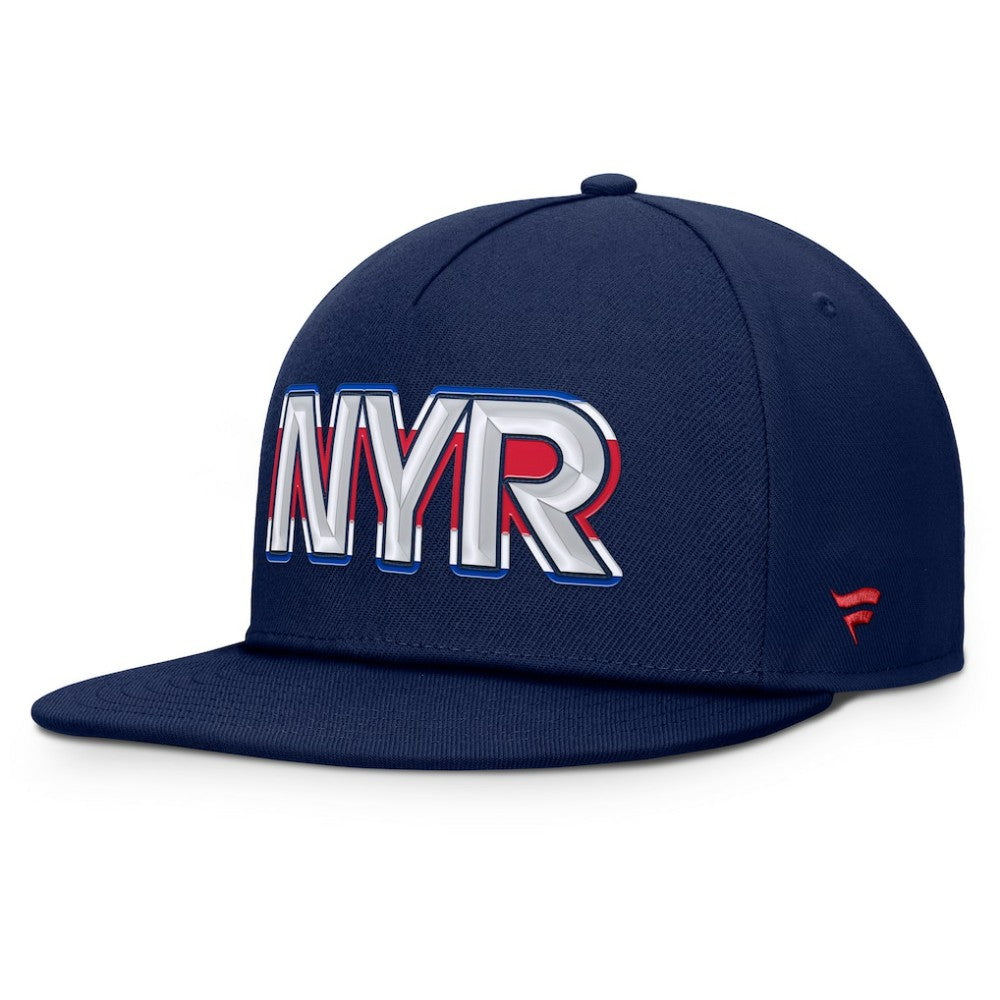 New York Rangers Fanatics Authentic Pro Rink Team Code Snapback Hat - Navy - NHL 202498908
