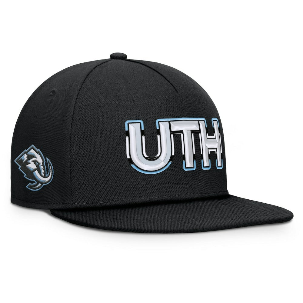 Utah Mammoth Fanatics Authentic Pro Rink Team Code Snapback Hat - Black - NHL 202498909