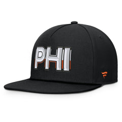 Philadelphia Flyers Fanatics Authentic Pro Rink Team Code Snapback Hat - Black - NHL 202498911