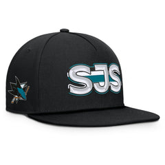 San Jose Sharks Fanatics Authentic Pro Rink Team Code Snapback Hat - Black - NHL 202498913