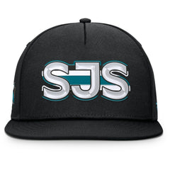 San Jose Sharks Fanatics Authentic Pro Rink Team Code Snapback Hat - Black - NHL 202498913