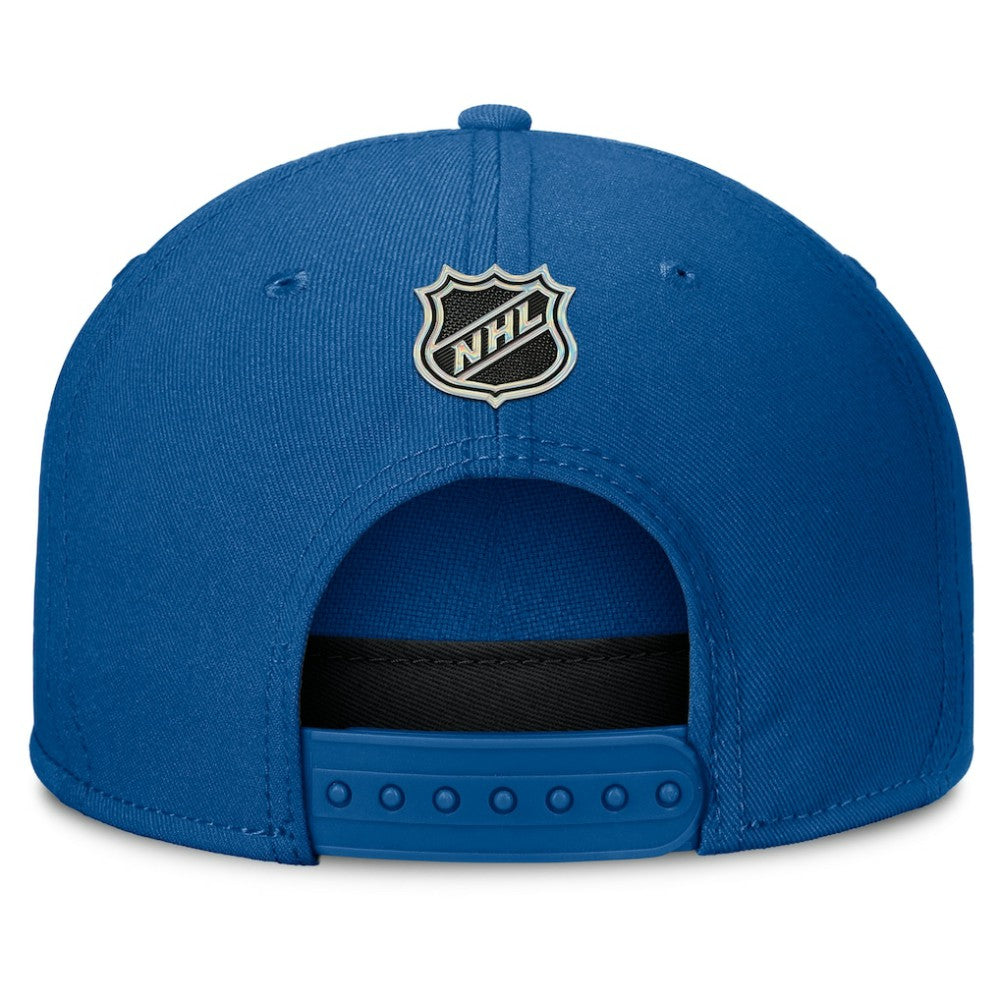 St. Louis Blues Fanatics Authentic Pro Rink Team Code Snapback Hat - Blue - NHL 202498915