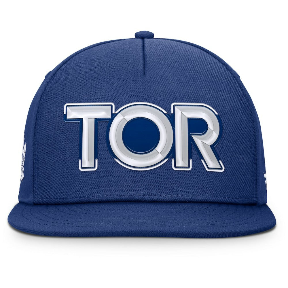 Toronto Maple Leafs Fanatics Authentic Pro Rink Team Code Snapback Hat - Blue - NHL 202498917