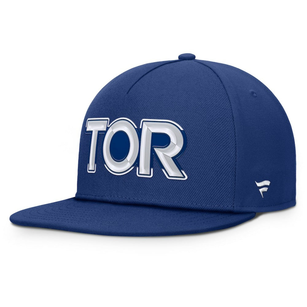 Toronto Maple Leafs Fanatics Authentic Pro Rink Team Code Snapback Hat - Blue - NHL 202498917